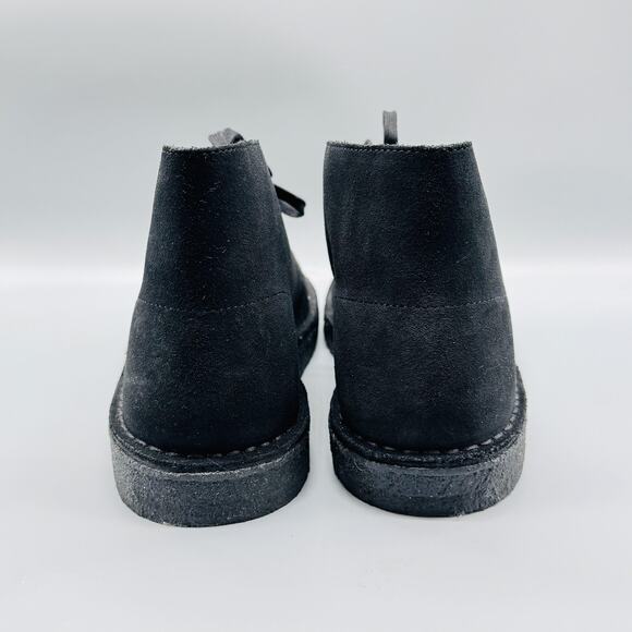 Clarks Shoes Mens 13 Black Chukka Desert Boots Suede Leather Ankle Minimalist main image 4